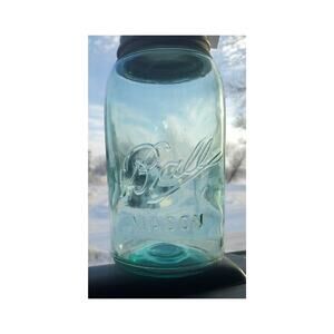 Antique Rare QT Fruit Jar Ball Mason rb 234